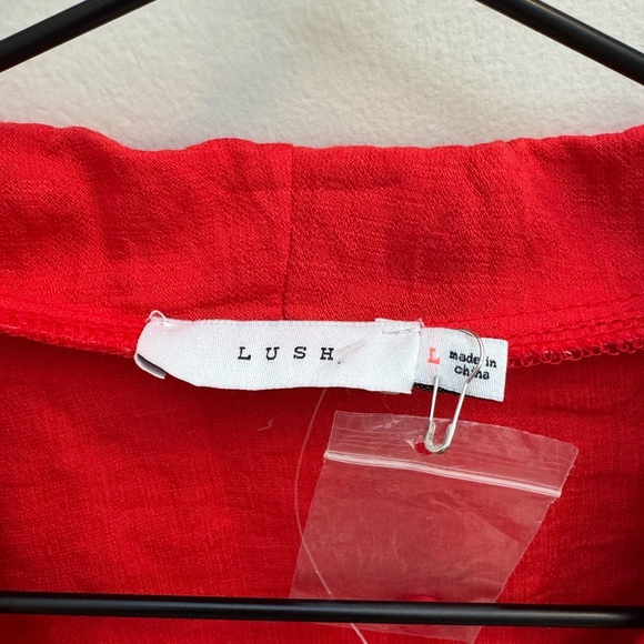 NEW Lush Red Wrap Style Blouse - Picture 5 of 6